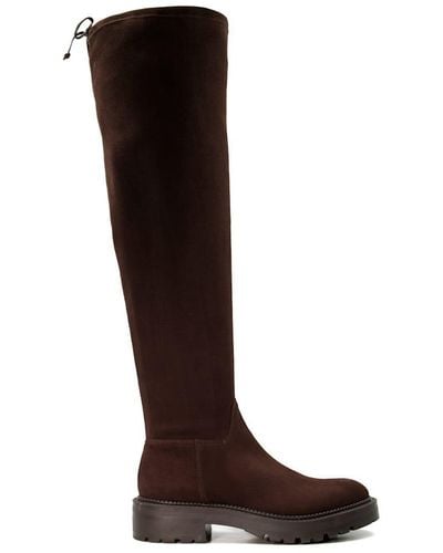 Dune 'thorne' Over The Knee Boots - Black