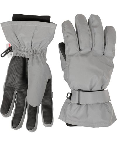 Mountain Warehouse Gloves Reflective Snow Proof Winter Handwear - Black