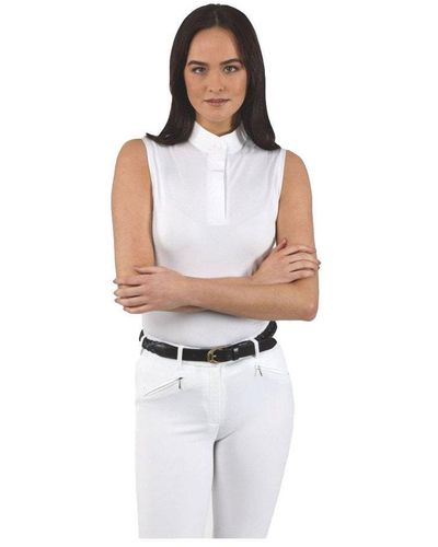 Aubrion Sleeveless Stock Shirt - White