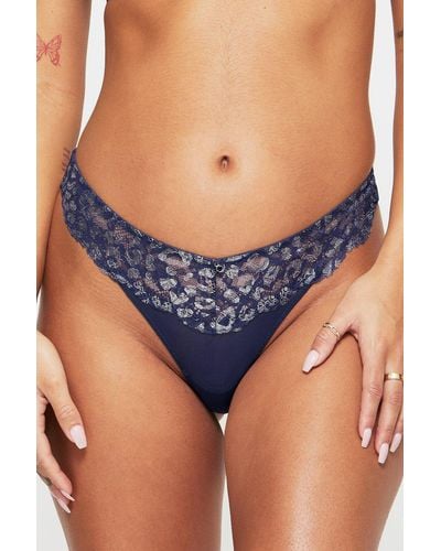 Ann Summers Sexy Lace Planet Thong - Blue