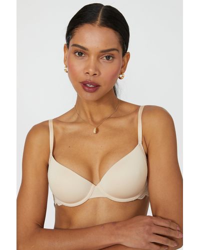 Oasis Gorgeous Smooth Lace T-shirt Bra - Brown