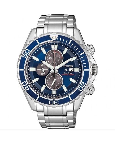 Citizen Promaster Diver Stainless Steel Classic Eco-drive Watch - Ca0710-82l - Blue