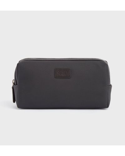 Osprey The Small Grantham Waxed Canvas & Leather Washbag - Black