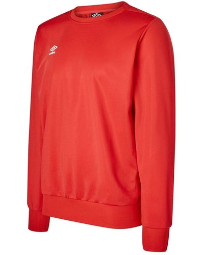 Umbro Club Essential Poly Sweatshirt - Red