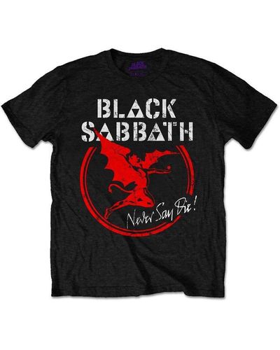 Black Sabbath Never Say Die T-shirt - Red
