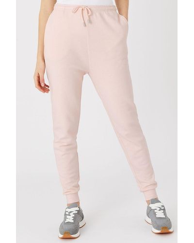 Accessorize Lounge Sweat Joggers In Organic Cotton - Pink