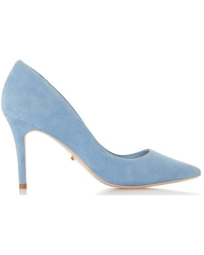 Dune 'aurrora' Leather Court Shoes - Blue