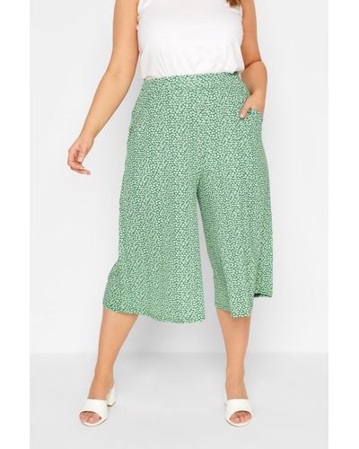 Yours Plus Size Culottes - Green