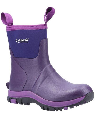 Cotswold 'blaze' Wellington Boots - Purple