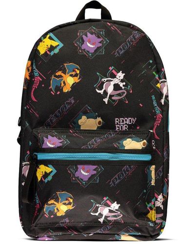 Pokemon Characters All-over Print Backpack, Black (bp100104pok)