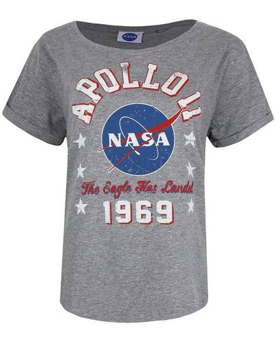 NASA Apollo 11 1969 Heather T-shirt - Grey