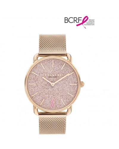 COACH Elliot Stainless Steel Fashion Digital Quartz Watch - 14504212 - Pink