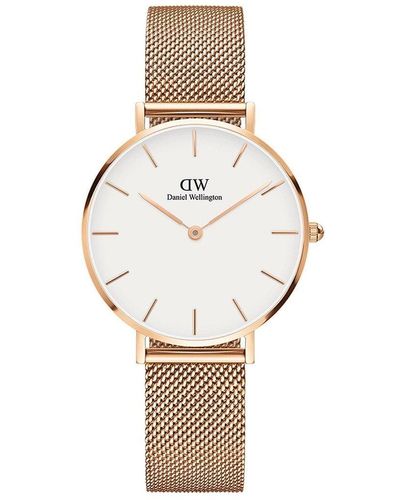 Daniel Wellington Petite 32 Melrose Stainless Steel Classic Analogue Watch - Dw00100163 - White