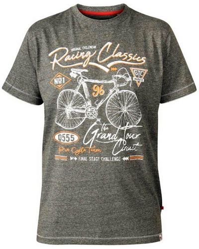 Duke Clothing Eastwood D555 Bicycle Print T-shirt - Green