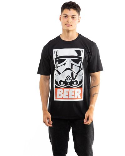 Star Wars Stormtrooper Beer Cotton T-shirt - Black