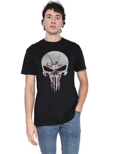 Marvel The Punisher Destroy Skull T-shirt - Black