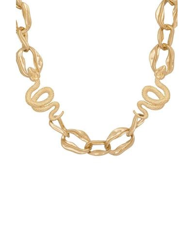 Bibi Bijoux Gold 'serpent' Chunky Chain Necklace - Metallic