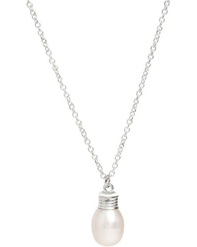 Pure Luxuries Gift Packaged 'niamh' Sterling Silver Freshwater Pearl Necklace - White