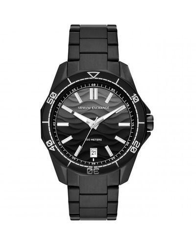 Armani Exchange Stainless Steel Fashion Analogue Quartz Watch - Ax1952 - Black