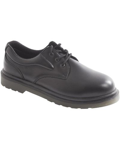 Portwest Steelite Leather Air Cushioned Safety Shoes - Black