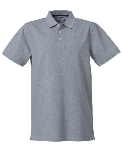 Clique Premium Polo Shirt - Grey