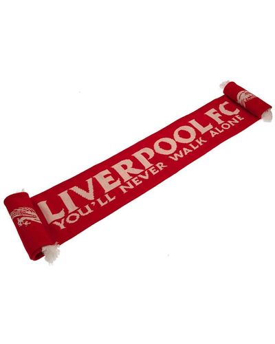 Liverpool Fc You ́ll Never Walk Alone Crest Winter Scarf - Red