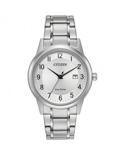 Citizen Eco-drive Stainless Steel Classic Eco-drive Watch - Aw1231-58b - White