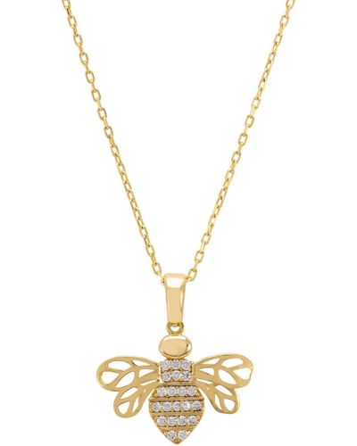 LÁTELITA London Bees Knees Pendant Necklace Gold - Metallic