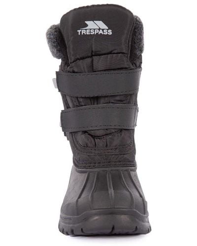 Trespass Strachan Ii Waterproof Touch Fastening Snow Boots - Black