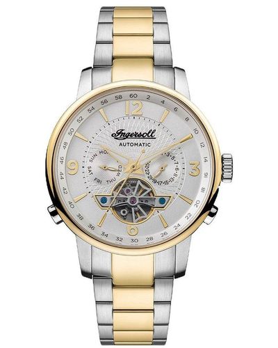 INGERSOLL  1892 The Grafton Stainless Steel Classic Analogue Automatic Watch - I00705 - Metallic