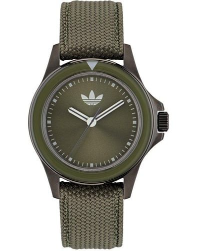 adidas Originals Expression One Stainless Steel Fashion Analogue Watch - Aofh23017 - Green