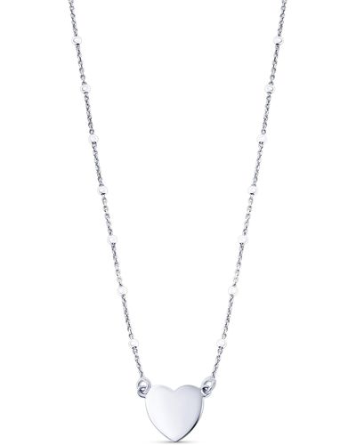 The Fine Collective Heart Disc Bead Necklace - Blue