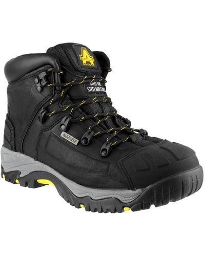 Amblers Fs32 Leather Waterproof Safety Boots - Black