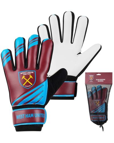 West Ham United Fc Goalkeeper Gloves - Junior - Blue