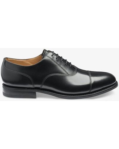 Loake '300' Capped Oxford Shoes - Black
