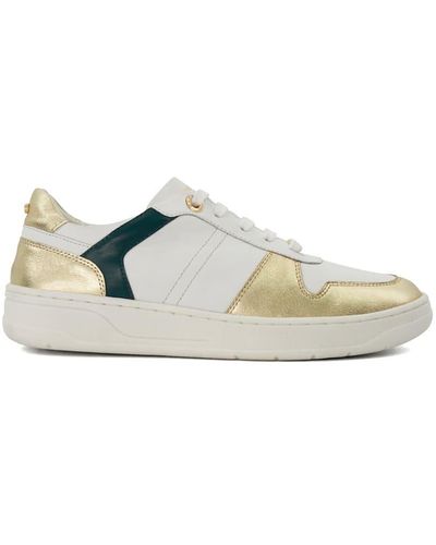 Dune 'engelwood' Leather Trainers - Green