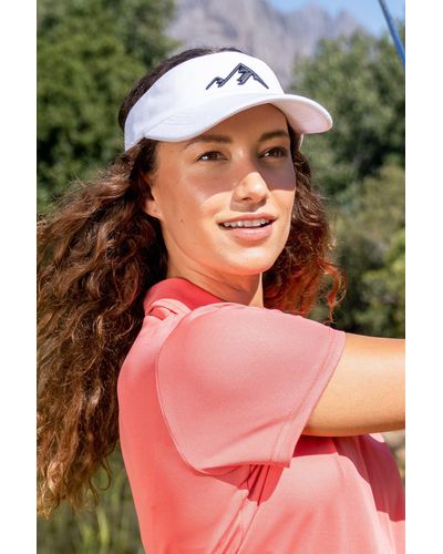 Mountain Warehouse Pedham Embroidered Golf Visor Adjustable Strap Hat - White