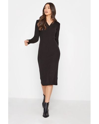 Long Tall Sally Tall Rib Knitted Dress - Black