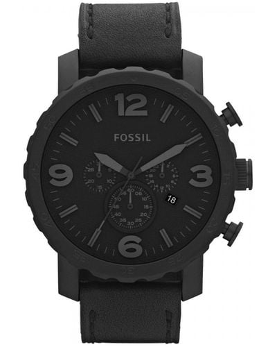 Fossil Nate Fashion Analogue Quartz Watch - Jr1354 - Black