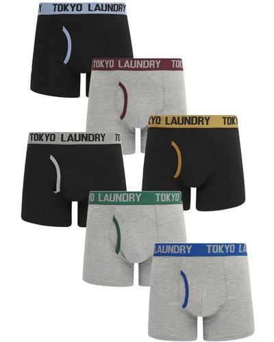 Tokyo Laundry 6-pack Cotton Boxers - Metallic
