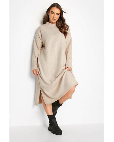Yours Knitted Dress - Natural