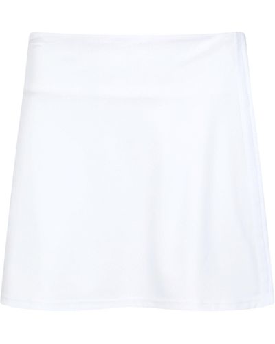 Mountain Warehouse Sport Wrap Over Mini Skort Netball Game Wear - White