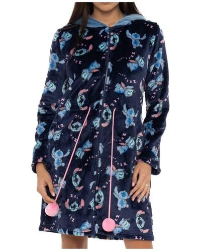 Disney Lilo And Stitch Dressing Gown - Blue