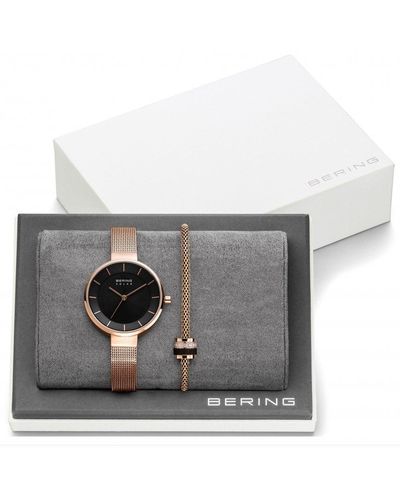 Bering Mother's Day Gift Set Stainless Steel Classic Watch - 14631-362 Gwp 1 - Grey