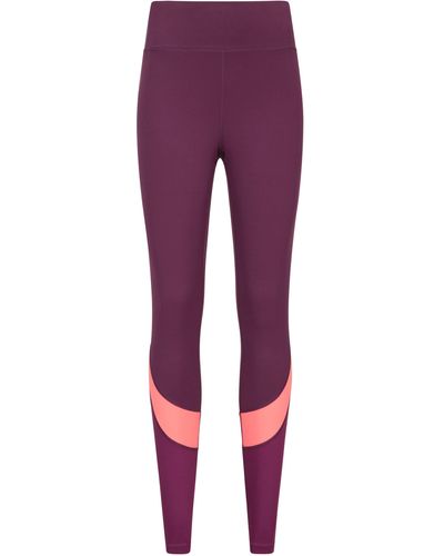 Mountain Warehouse Core Sculpted Leggings Bonded Waistband - Red