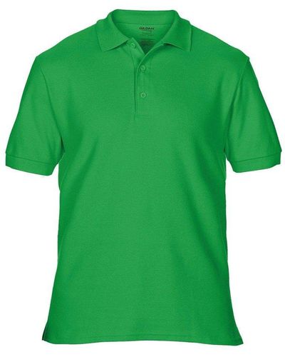 Gildan Premium Cotton Sport Double Pique Polo Shirt - Green