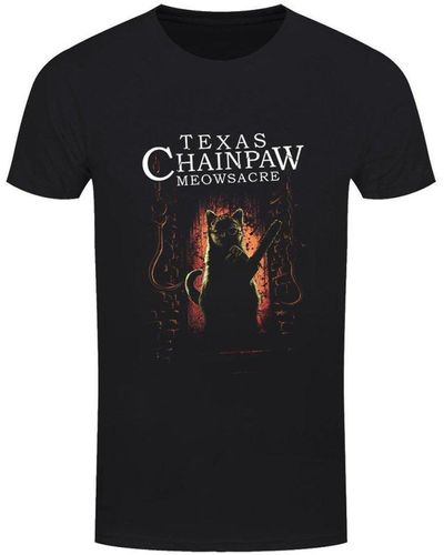 Grindstore Texas Chainpaw Meowsacre T-shirt - Black