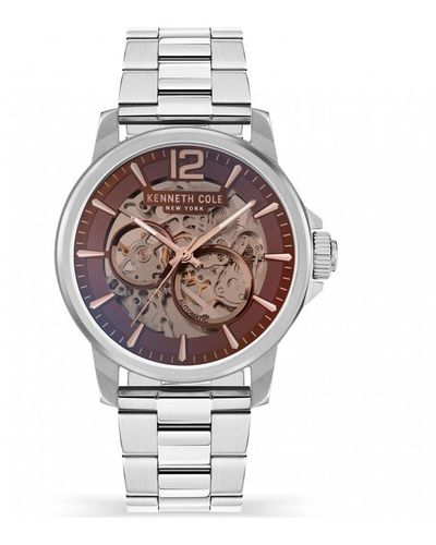 Kenneth Cole Stainless Steel Fashion Analogue Automatic Watch - Kcwgl2124704 - White