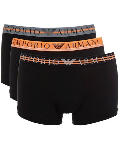 Emporio Armani 3 Pack Trunk - Black