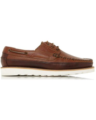 Bertie 'broadwalk' Leather Boat Shoes - Brown
